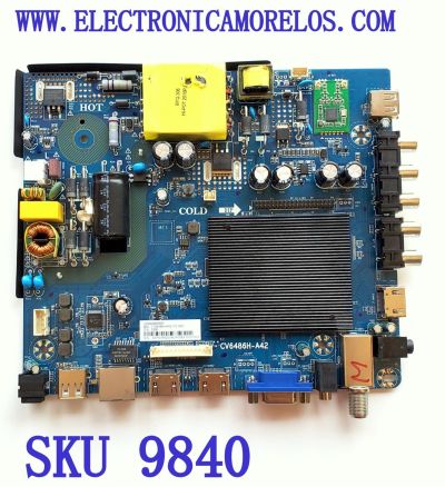 MAIN FUENTE NUEVA (COMBO) PARA TV POLAROID / NUMERO DE PARTE CV6486H-A42 / 100648600385P / 7.D6486HA42110.3B5 / 5356 / A3H03462004DA0683 / MODELO PTV3916iLED / DISPLAY LC390TA2A / PARA MAS DETALLES REVISA NUESTRA DESCRIPCIÓN